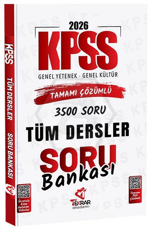 2026 KPSS Genel Yetenek Genel Kültür Soru Bankası Çözümlü