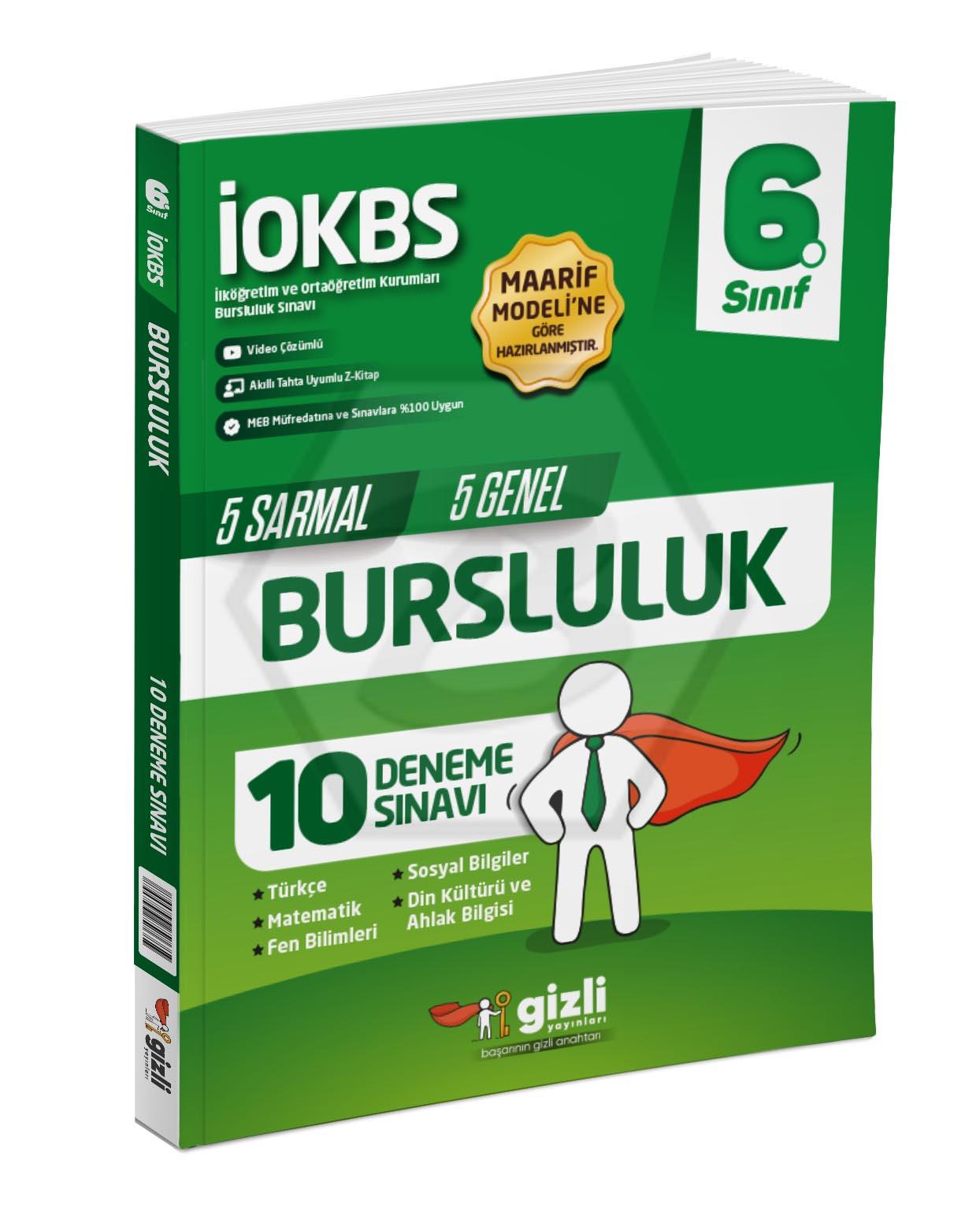 İOKBS 6.Sınıf Bursluluk 10 Deneme Sınavı