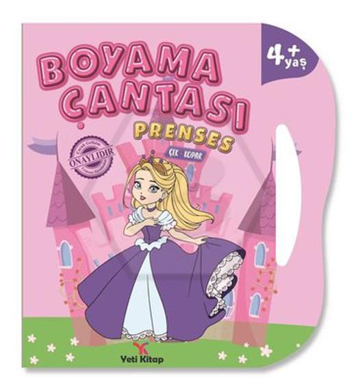 Prenses çantalı boyama kitabı