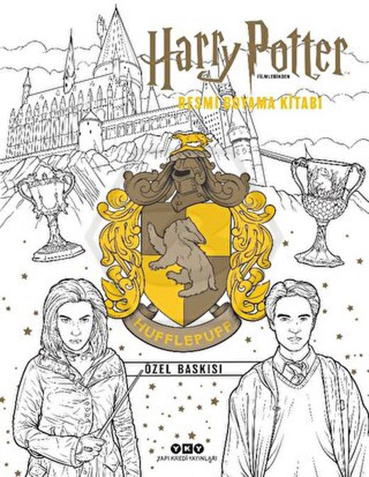 Harry Potter Filmlerinden Resmi Boyama Kitabı - Hufflepuff Özel Baskısı