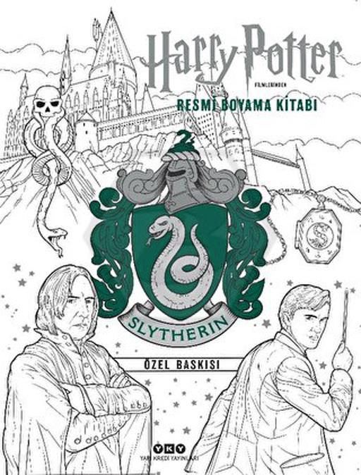 Harry Potter Filmlerinden Resmi Boyama Kitabı - Slytherin Özel Baskısı