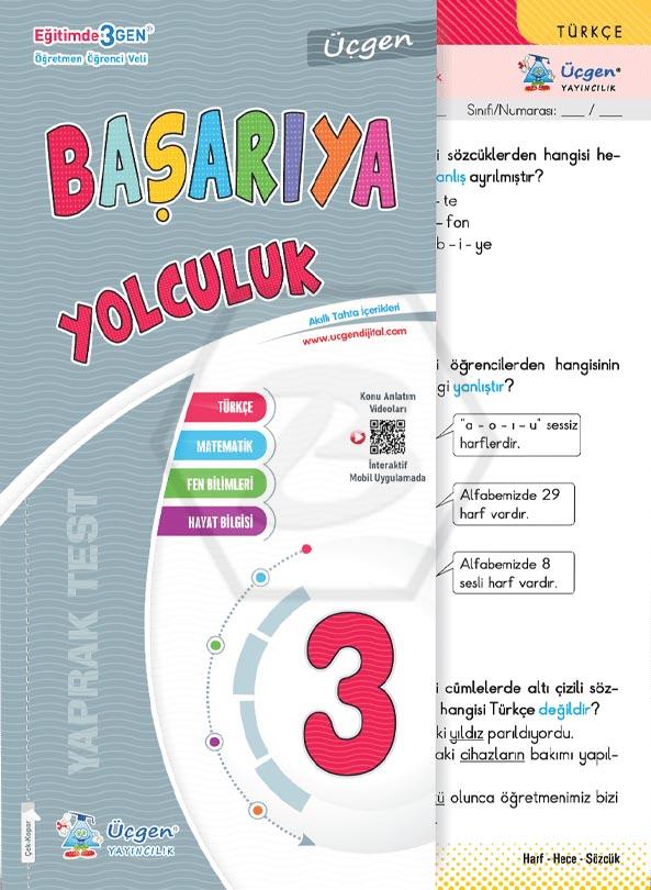 3. Sınıf Başarıya Yolculuk - YAPRAK TEST