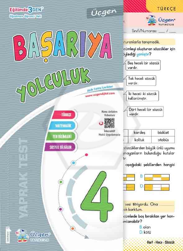 4. Sınıf Başarıya Yolculuk - YAPRAK TEST